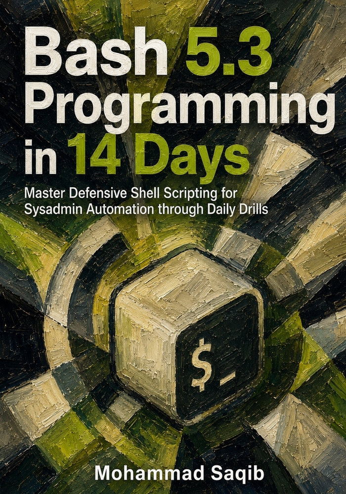 Bash 5.3 Programming in 14 Days: Master Defensive Shell Scripting for Sysadmin Automation through Daily Drills cover