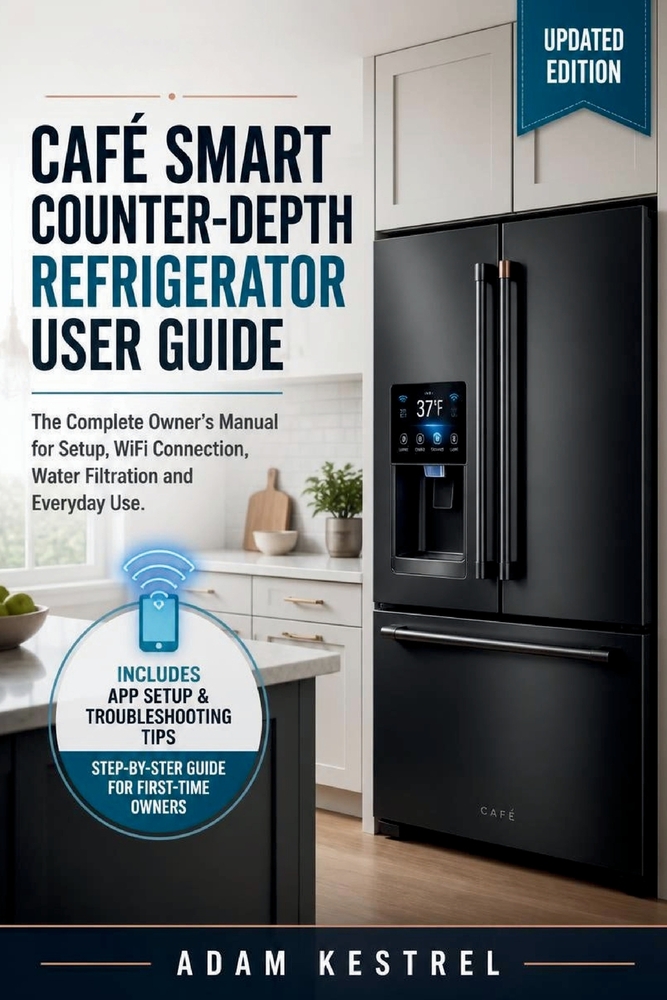 Café Smart Counter-Depth Refrigerator User Guide: The Complete Owner's Manual for Setup, WiFi Connection, Water Filtration and Everyday Use cover