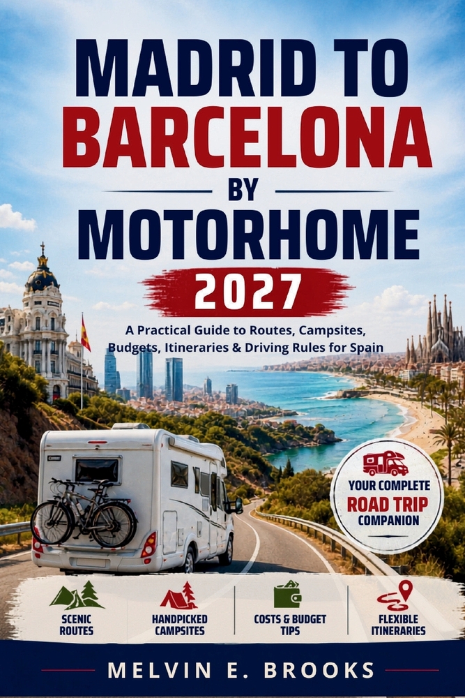 Madrid to Barcelona by Motorhome 2027: A Practical Guide to Routes, Campsites, Budgets, Itineraries & Driving Rules for Spain cover