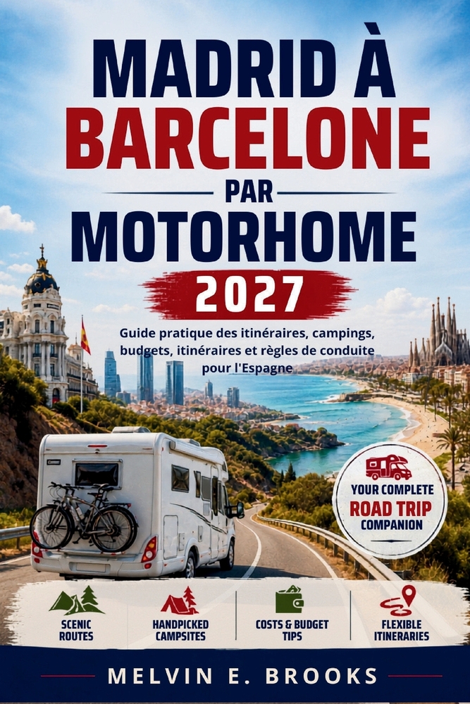 Madrid à Barcelone par Motorhome 2027: Guide pratique des itinéraires, campings, budgets, itinéraires et règles de conduite pour l'Espagne cover