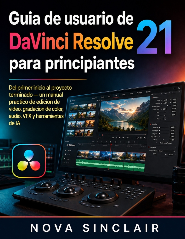 Guia de usuario de DaVinci Resolve 21 para principiantes cover