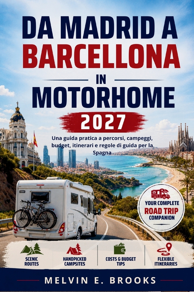 Madrid a Barcellona in Motorhome 2027: Una guida pratica a percorsi, campeggi, budget, itinerari e regole di guida per la Spagna cover