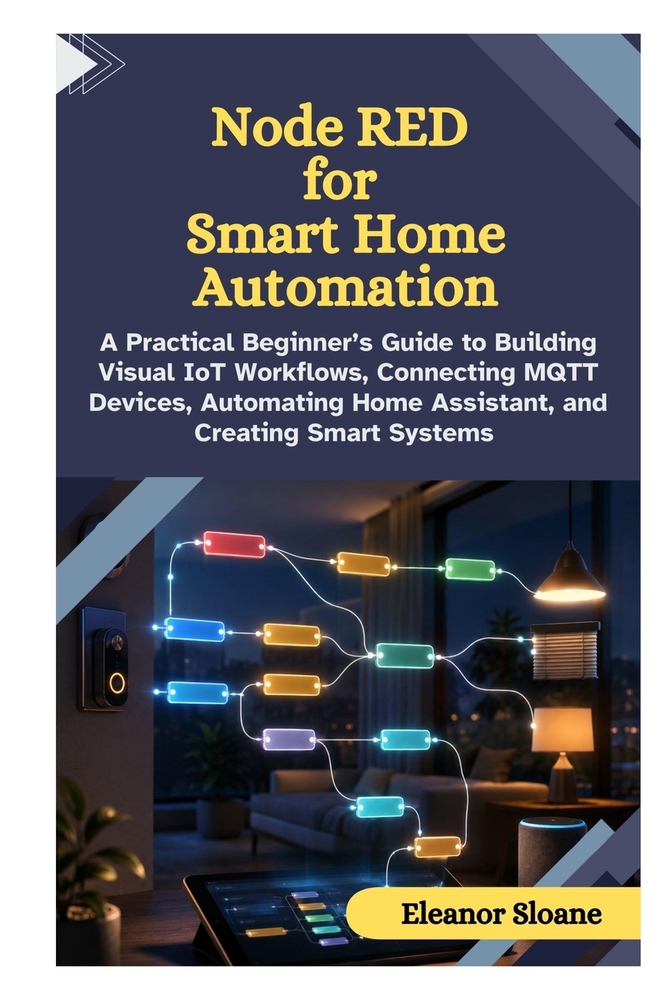 Node RED for Smart Home Automation: A Practical Beginner's Guide to Building Visual IoT Workflows, Connecting MQTT Devices, Automating Home Assistant, cover