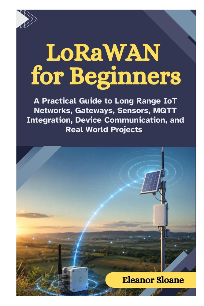LoRaWAN for Beginners: A Practical Guide to Long Range IoT Networks, Gateways, Sensors, MQTT Integration, Device Communication, and Real World Project cover