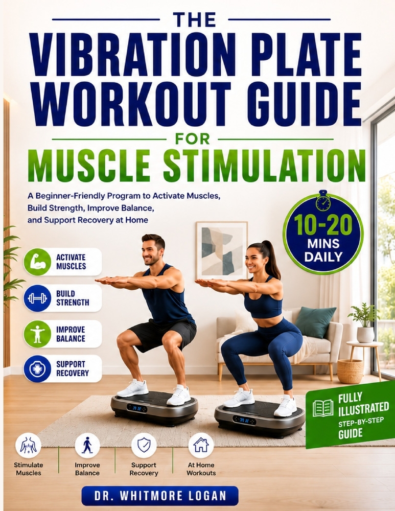 The Vibration Plate Workout Guide for Muscle Stimulation: A Beginner-Friendly Program to Activate Muscles, Build Strength, Improve Balance, and Suppor cover