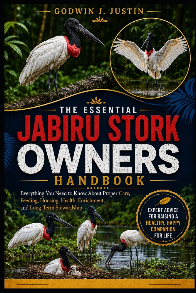 The Essential Jabiru Stork Owners Handbook: Everything You Need to Know About Proper Care, Feeding, Housing, Health, Enrichment, and Long-Term Steward cover
