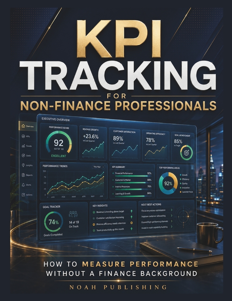 KPI Tracking for Non-Finance Professionals: A Practical Guide to Measuring Performance, Building Better Dashboards, Understanding Business Metrics, an cover