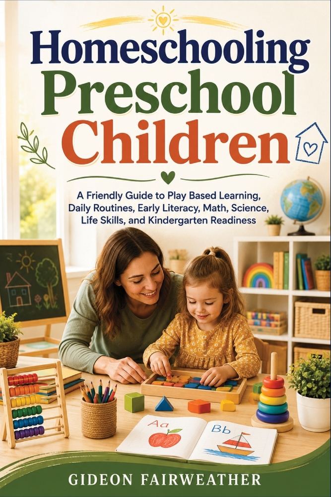 Homeschooling Preschool Children: A Friendly Guide to Play Based Learning, Daily Routines, Early Literacy, Math, Science, Life Skills, and Kindergarte cover