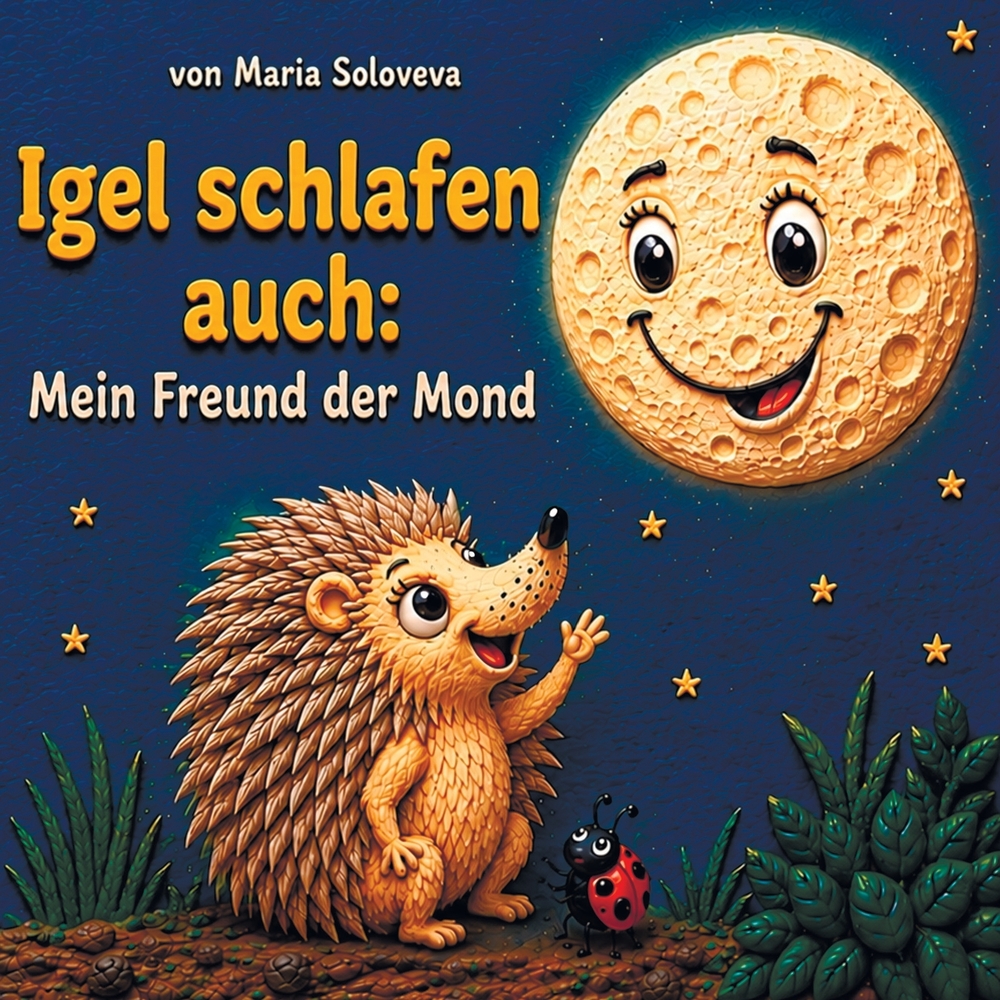 Igel schlafen auch: Mein Freund der Mond: Ein beruhigendes Gute-Nacht-Buch für Kleinkinder über die Mondphasen cover
