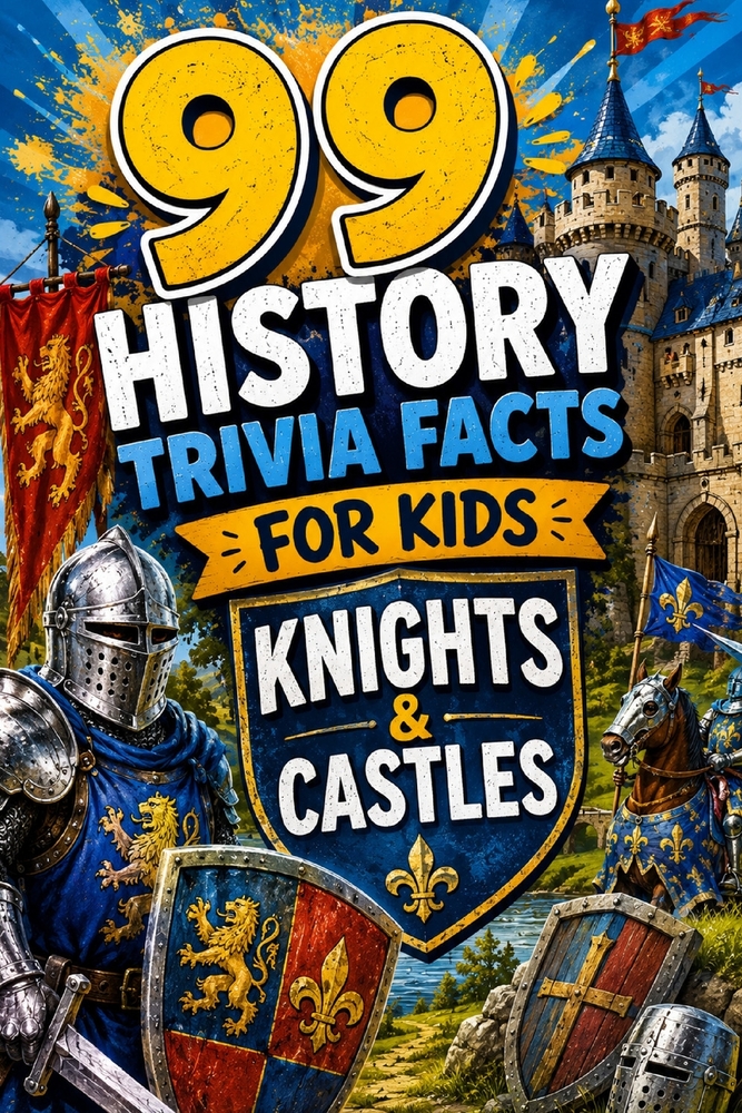 99 History Trivia Facts for Kids Knights & Castles: Learning Medieval History Has Never Been So Much Fun cover