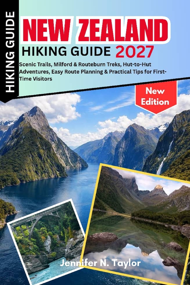 New Zealand Hiking Guide 2027: Scenic Trails, Milford & Routeburn Treks, Hut-to-Hut Adventures, Easy Route Planning & Practical Tips for First-Time Vi cover