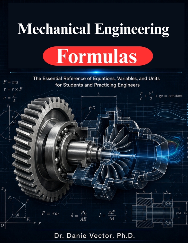 Mechanical Engineering Formulas: The Essential Reference of Equations, Variables, and Units for Students and Practicing Engineers cover