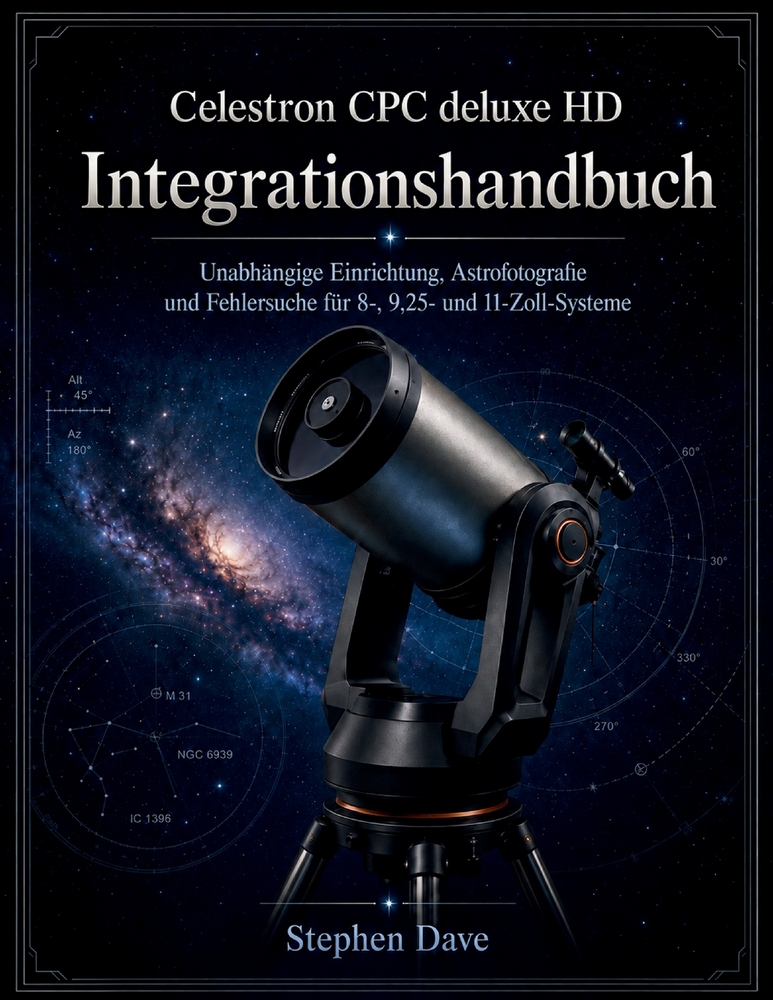 Celestron CPC deluxe HD Integrationshandbuch: Unabhängige Einrichtung, Astrofotografie und Fehlersuche für 8-, 9,25- und 11-Zoll-Systeme cover