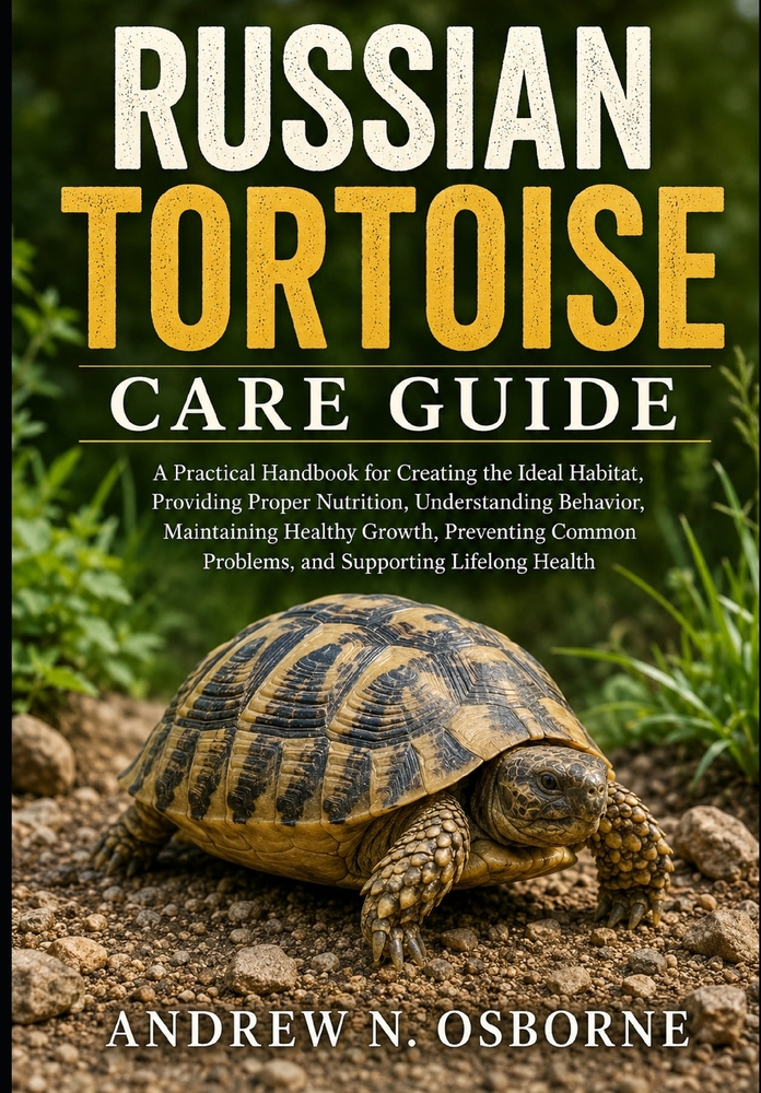 Russian Tortoise Care Guide: A Practical Handbook for Creating the Ideal Habitat, Providing Proper Nutrition, Understanding Behavior, Maintaining Heal cover