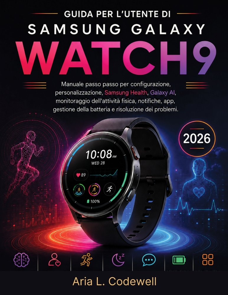 Guida Per L'utente Di Samsung Galaxy Watch9: Manuale passo passo per configurazione, personalizzazione, Samsung Health, Galaxy AI, monitoraggio dell'a cover