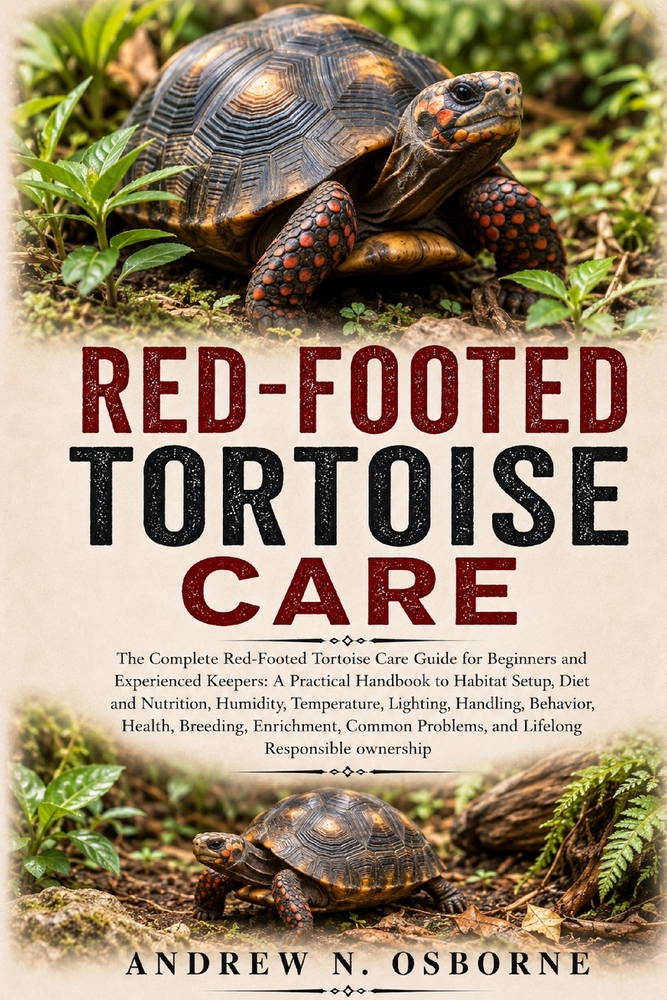 Red-Footed Tortoise Care: The Complete Red-Footed Tortoise Care Guide for Beginners and Experienced Keepers: A Practical Handbook to Habitat Setup, Di cover