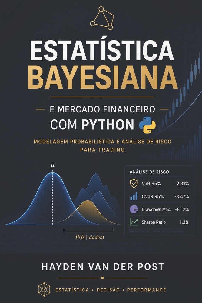Estatística Bayesiana e Mercado Financeiro com Python: Modelagem Probabilística e Análise de Risco para Trading cover