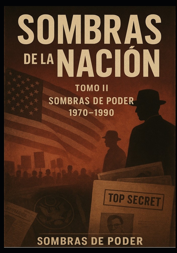 Sombras de la Nación Obra Literaria de Acción y Misterio: TOMO II - Sombras de Poder (1970-1990) cover