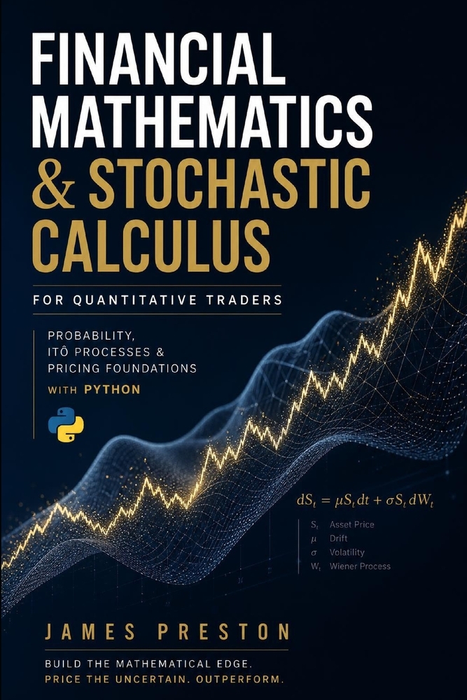 Financial Mathematics & Stochastic Calculus for Quantitative Traders: Probability, Itô Processes & Pricing Foundations with Python cover