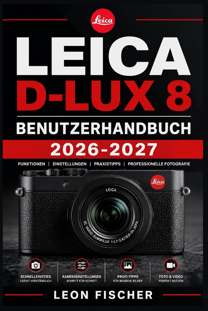 LEICA D-LUX 8 Benutzerhandbuch 2026-2027: Schritt-fur-Schritt-Einfuhrung in alle Kamerafunktionen, Aufnahmetechniken und Einstellungen fur perfekte Fo cover