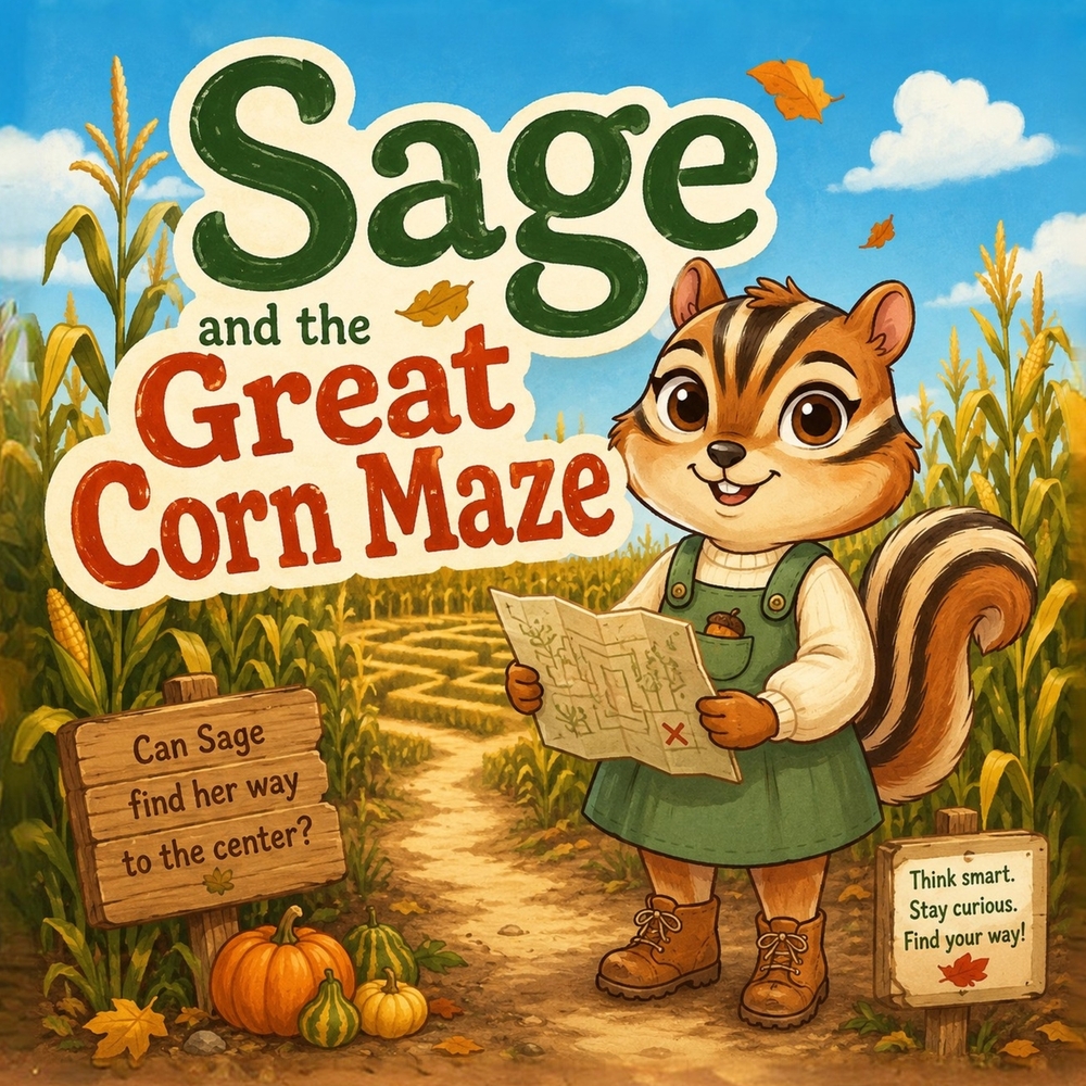 Sage and the Great Corn Maze: A Clever Story About Finding Your Way Through a Corn Maze, for Kids Ages 5-8 cover