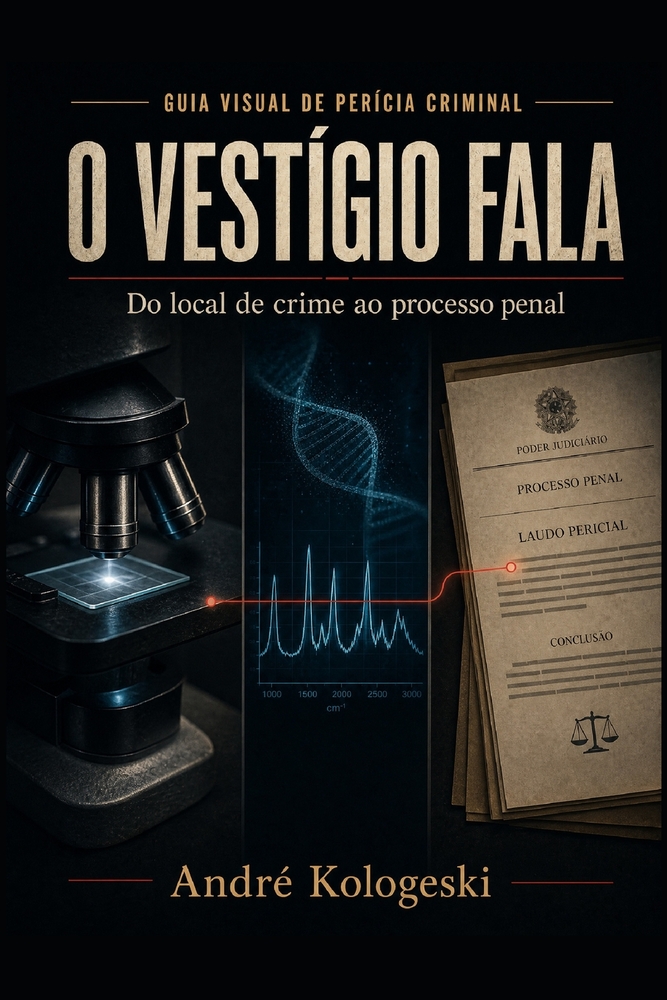 O Vestígio Fala: Guia visual de perícia criminal - do local de crime ao processo penal cover
