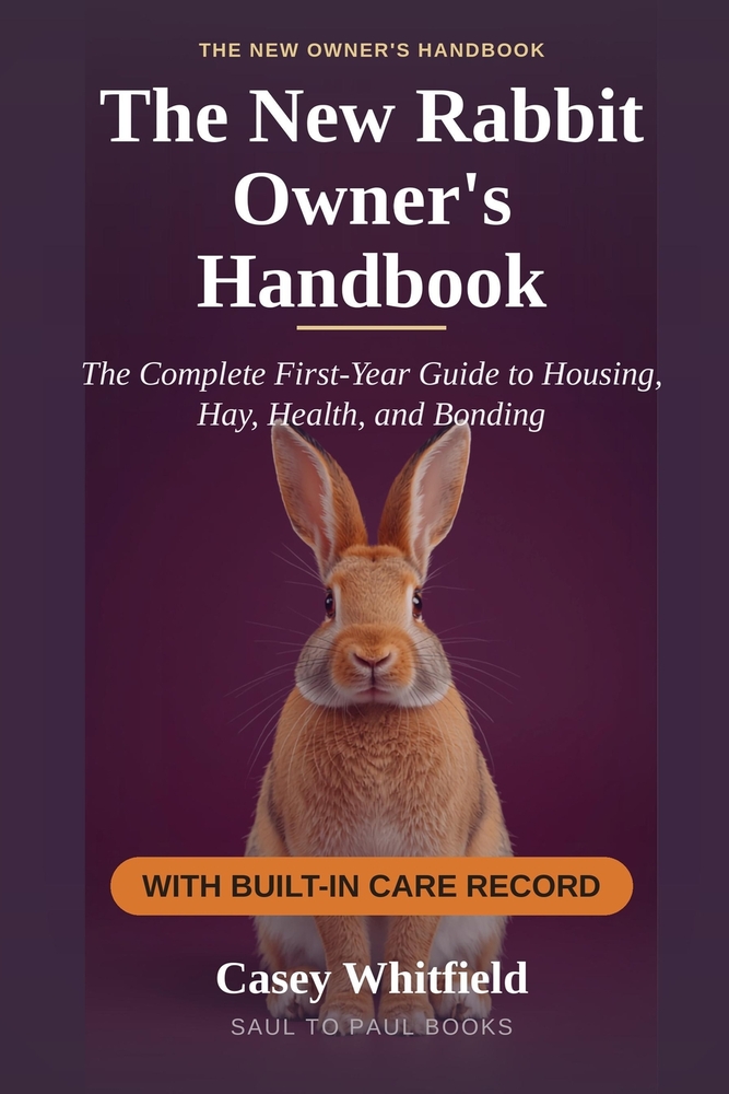The New Rabbit Owner's Handbook: A Complete First-Year Guide to Housing, Hay, Health, and Bonding - With a Built-In Care Record for Weight, Appetite, cover