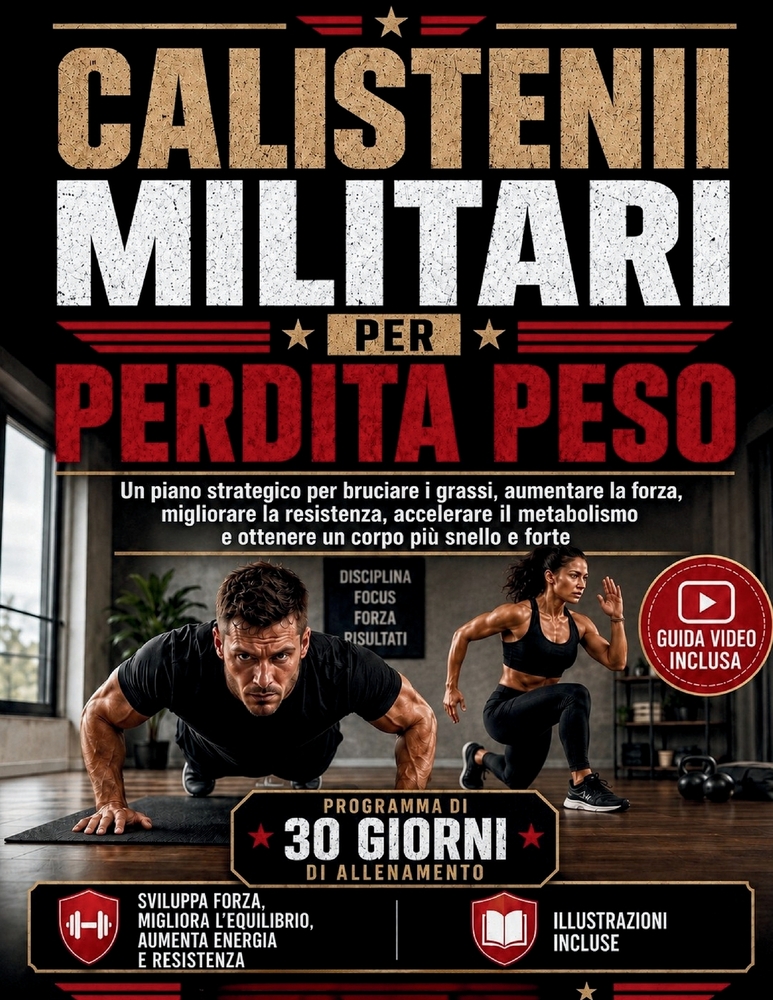 Calisteni Militari Per Perdita Peso: Un piano strategico per bruciare i grassi, aumentare la forza, migliorare la resistenza, accelerare il metabolism cover