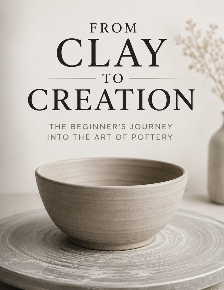 From Clay to Creation: The Beginner's Journey into the Art of Pottery 8.5 by 11 inches cover