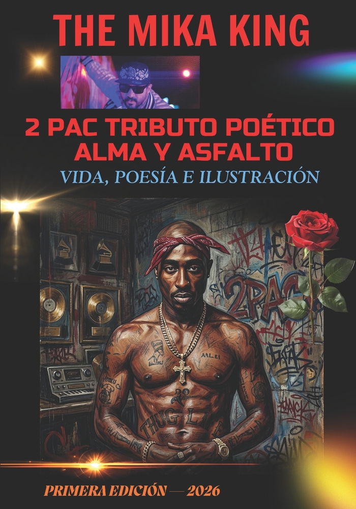 2 PAC TRIBUTO POÉTICO ALMA Y ASFALTO Vida, Poesía e Ilustración The Mika King cover