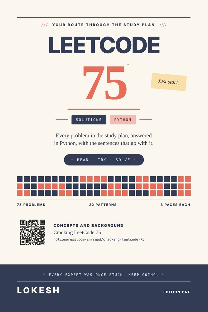 LeetCode 75 Solutions - Python: 6x9 Edition cover