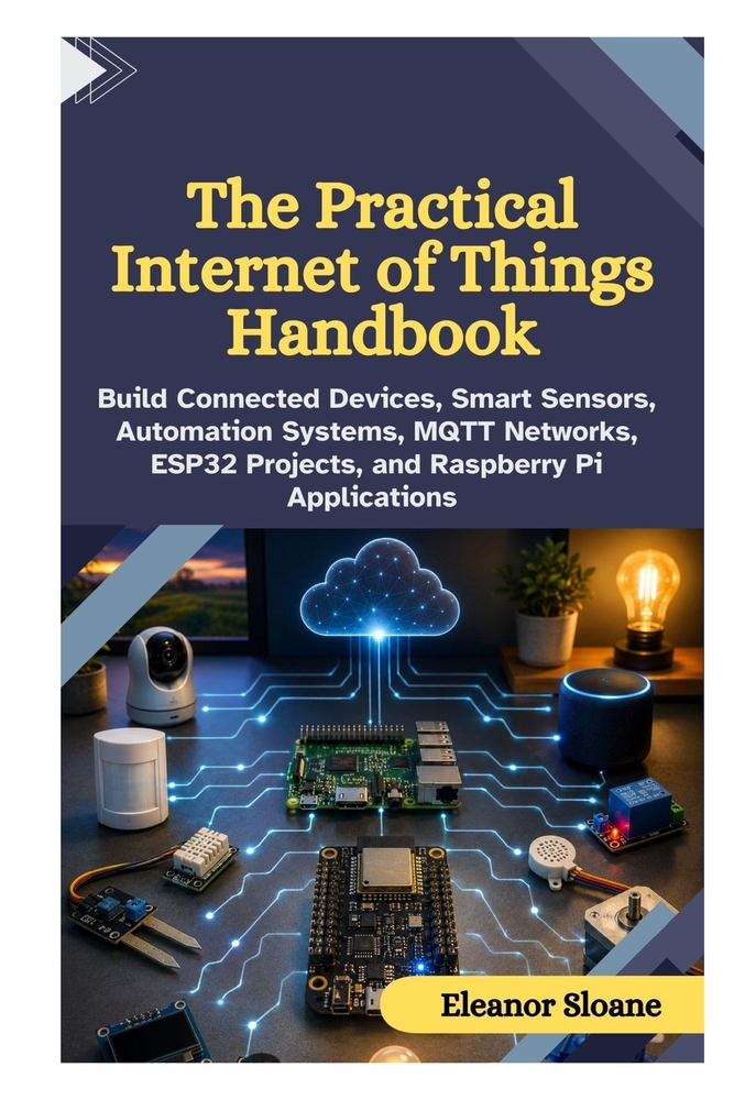 The Practical Internet of Things Handbook: Build Connected Devices, Smart Sensors, Automation Systems, MQTT Networks, ESP32 Projects, and Raspberry Pi cover