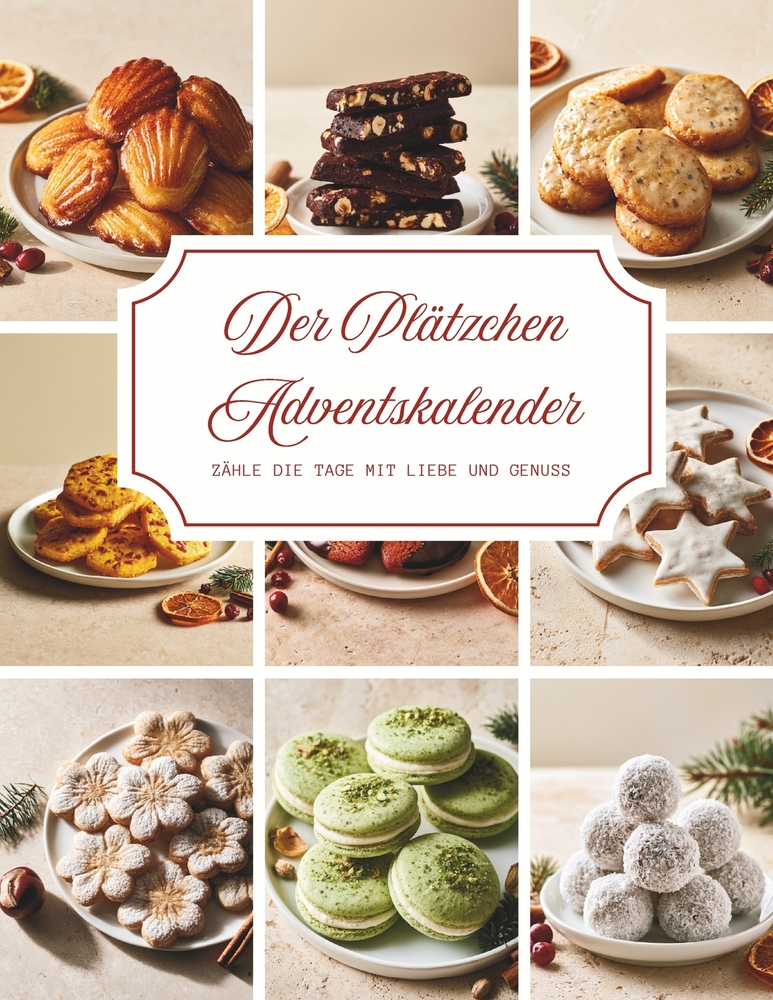 Der Plätzchen Adventskalender: Ein Backbuch voller Wärme und Vorfreude - 24 besinnliche Plätzchenrezepte, die Ihre Adventszeit mit köstlichem Duft, ge cover