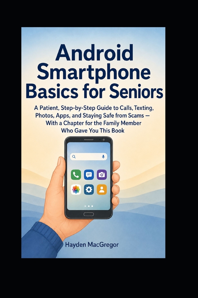 Android Smartphone Basics for Seniors: A Patient, Step-by-Step Guide to Calls, Texting, Photos, Apps, and Staying Safe from Scams -With a Chapter for cover