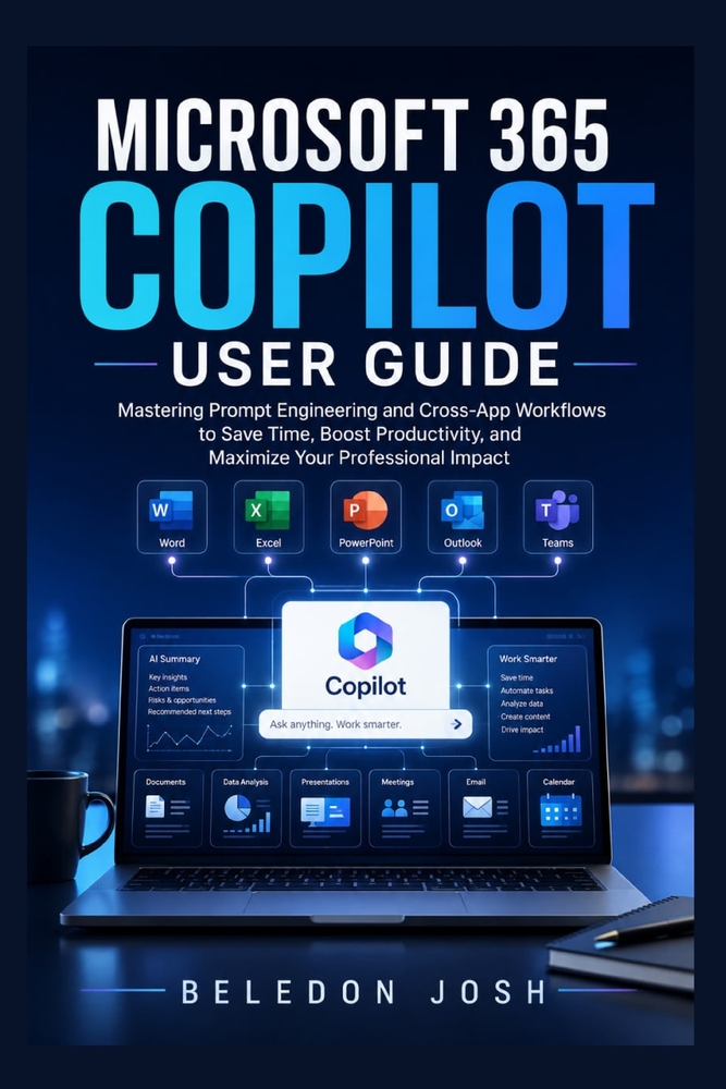 Microsoft 365 Copilot User Guide: Mastering Prompt Engineering and Cross-App Workflows to Save Time, Boost Productivity, and Maximize Your Professiona cover
