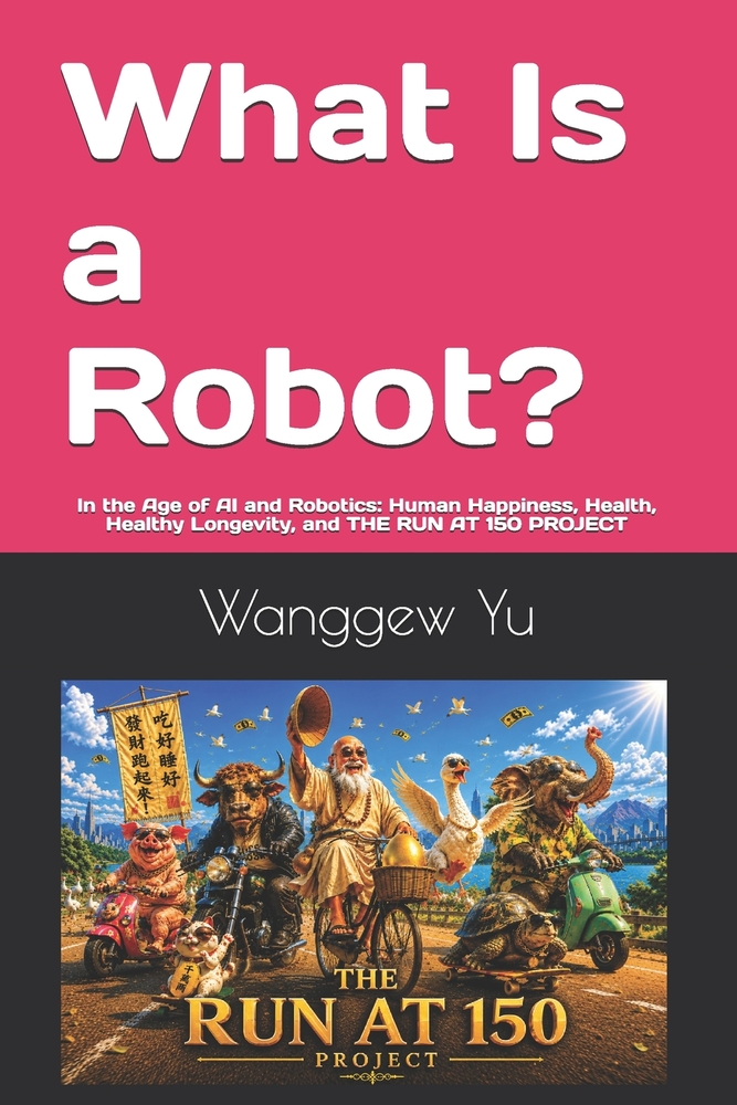 What Is a Robot?: In the Age of AI and Robotics: Human Happiness, Health, Healthy Longevity, and THE RUN AT 150 PROJECT cover