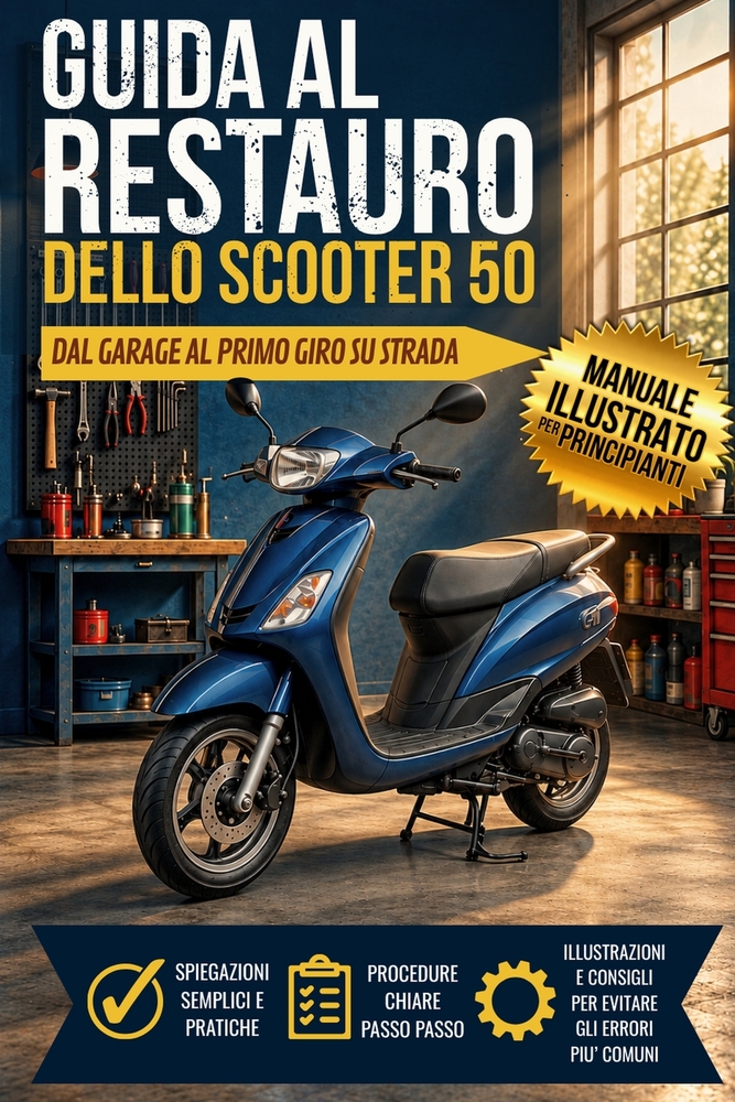 Guida Al Restauro Dello Scooter 50: manuale illustrato per principianti - dal garage al primo giro su strada cover