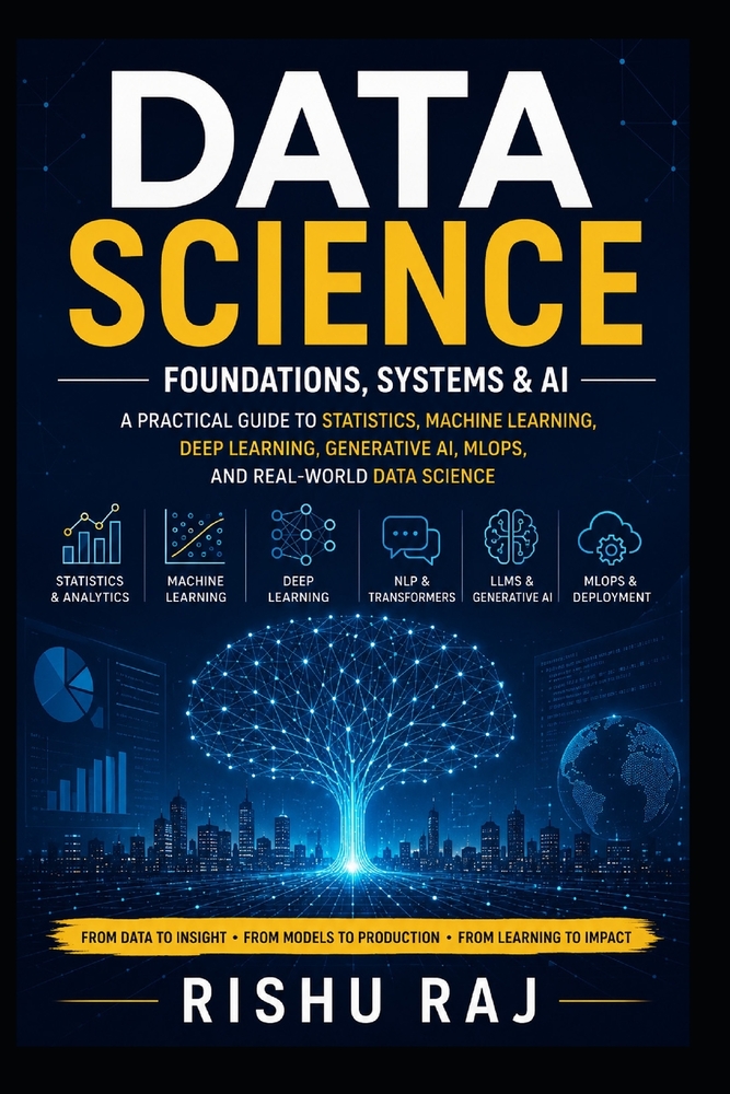 Data Science: Foundations, Systems & AI: A Practical Guide to Statistics, Machine Learning, Deep Learning, Generative AI, MLOps, and Real-World Data S cover
