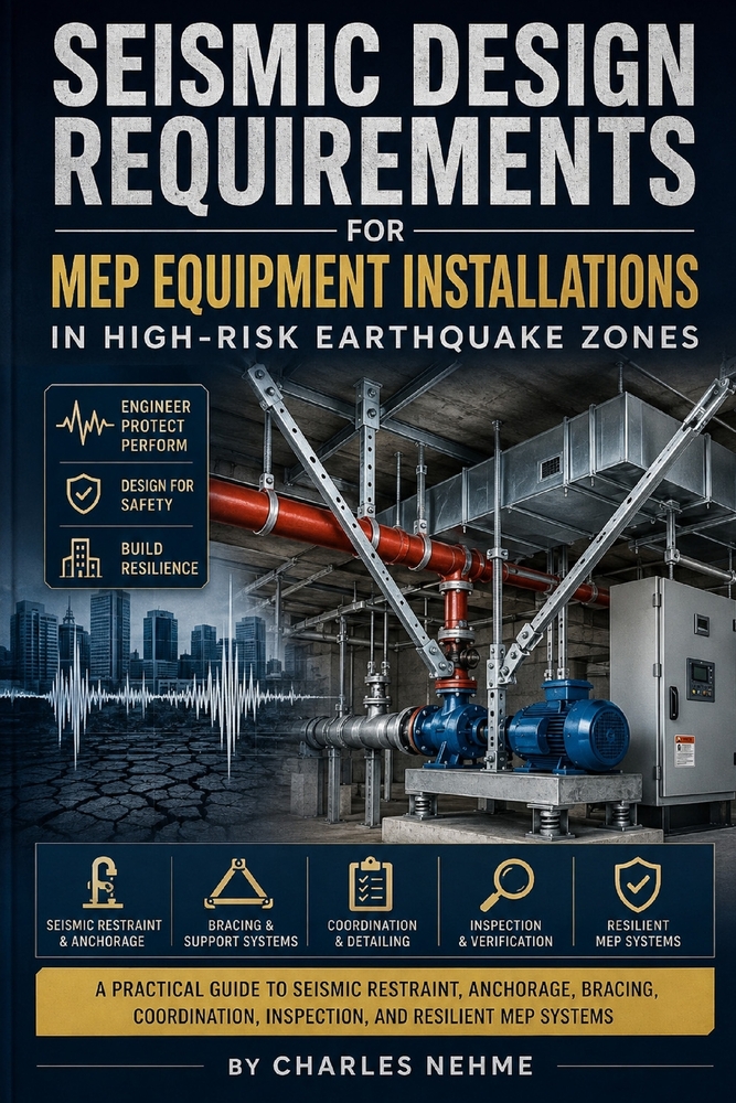 Seismic Design Requirements for MEP Equipment Installations in High-Risk Earthquake Zones: A Practical Guide to Seismic Restraint, Anchorage, Bracing, cover