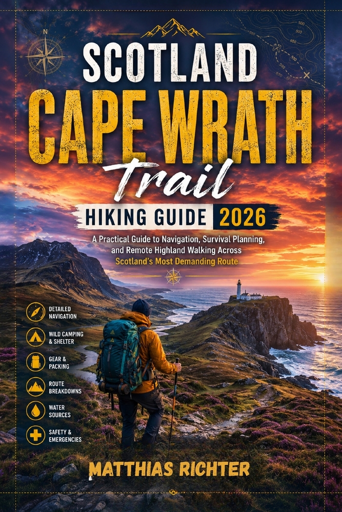 SCOTLAND CAPE WRATH trail HIKING UIDE 2026: A Practical Guide to Navigation, Survival Planning, and Remote Highland Walking Across Scotland's Most Dem cover