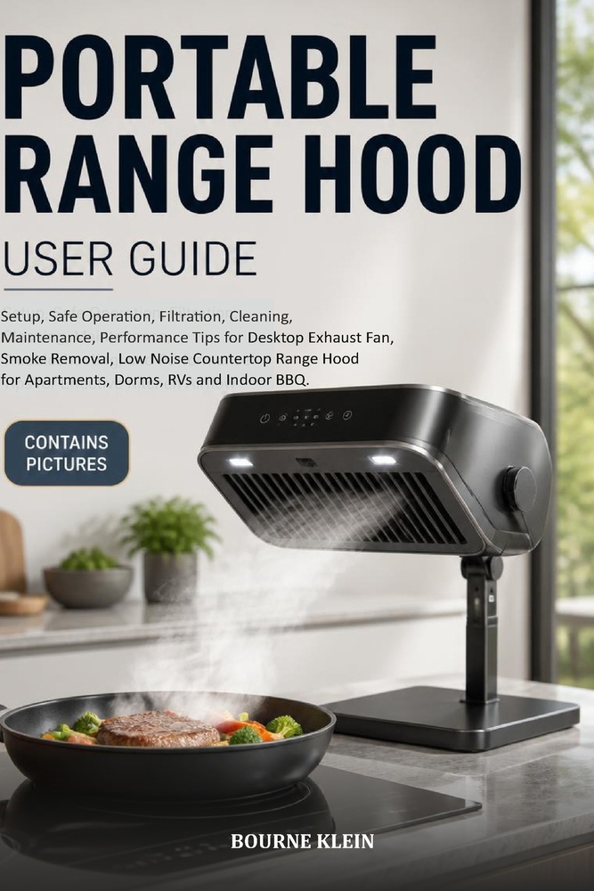 Portable Range Hood User Guide: Setup, Safe Operation, Filtration, Cleaning, Maintenance, Performance Tips for Desktop Exhaust Fan, Smoke Removal, Low cover