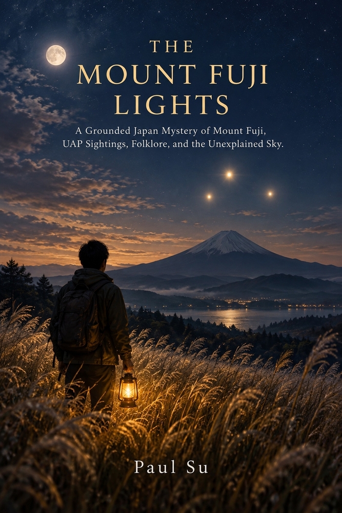 The Mount Fuji Lights: A Grounded Japan Mystery of Mount Fuji, UAP Sightings, Folklore, and the Unexplained Sky cover