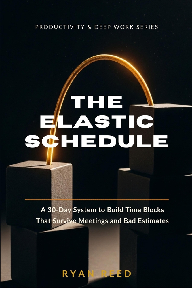 The Elastic Schedule: A 30-Day System to Build Time Blocks That Survive Meetings and Bad Estimates cover