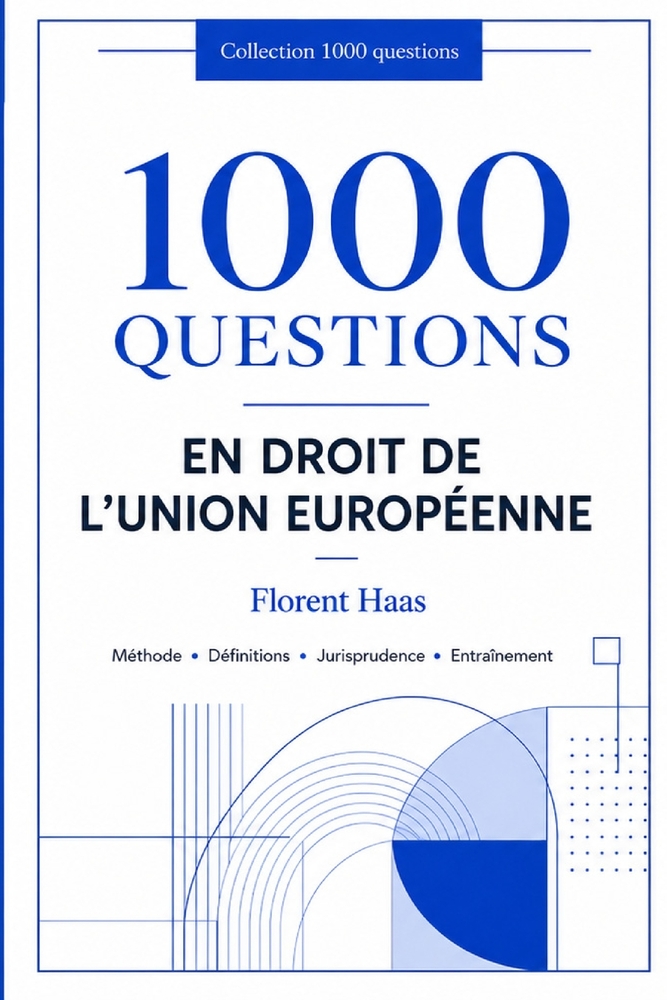 1000 questions en droit de l'union européenne cover