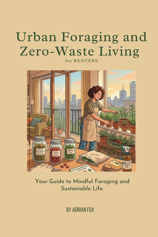 Urban Foraging and Zero-Waste Living For Renters: Your Guide to Mindful Foraging and Sustainable Life cover