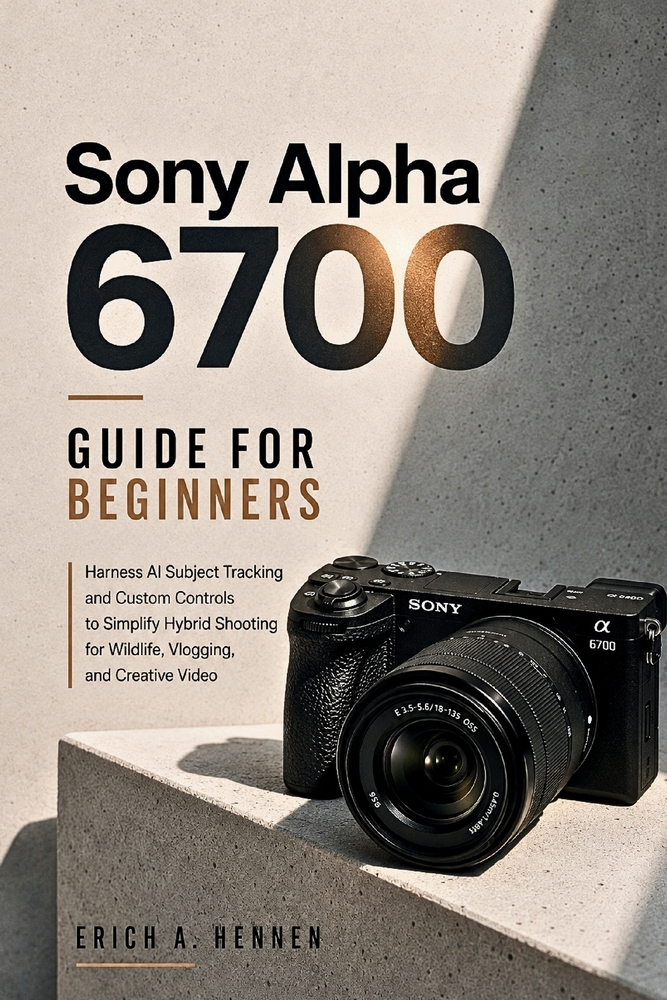 Sony Alpha 6700 Guide for Beginners: Harness AI Subject Tracking and Custom Controls to Simplify Hybrid Shooting for Wildlife, Vlogging, and Creative cover