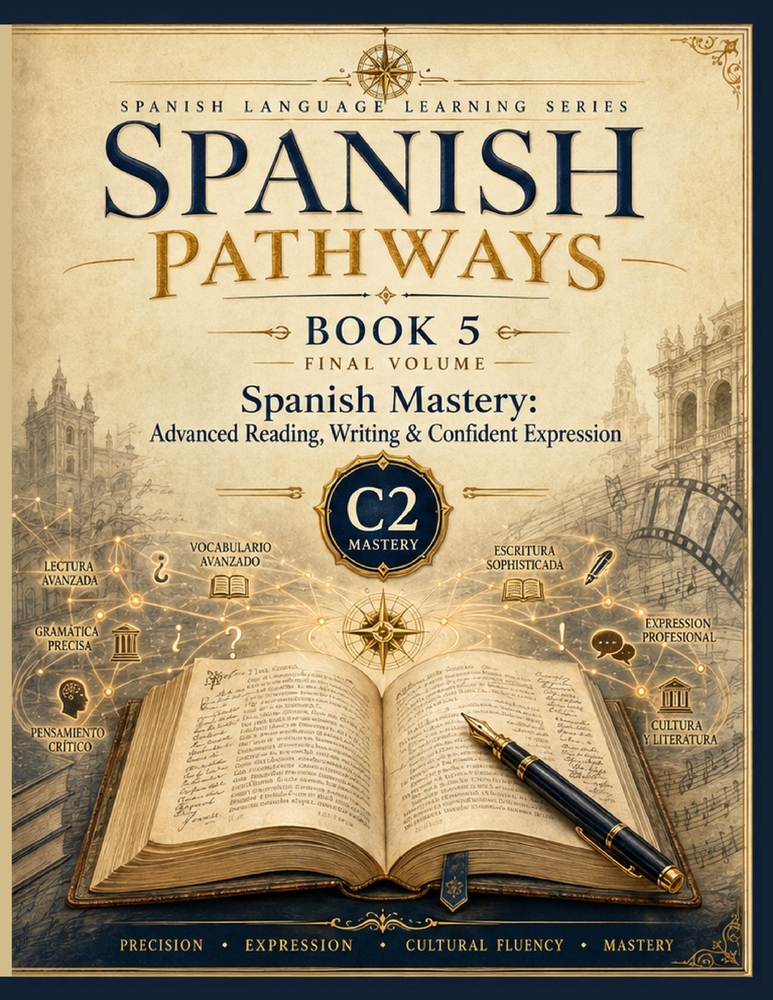 Spanish Pathways: Book 5: Spanish Mastery: Advanced Reading, Writing & Confident Expression - C2 Level cover