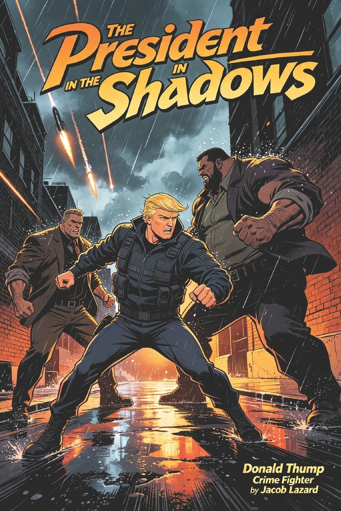 The President in The Shadows Donald Thump Crime Fighter cover