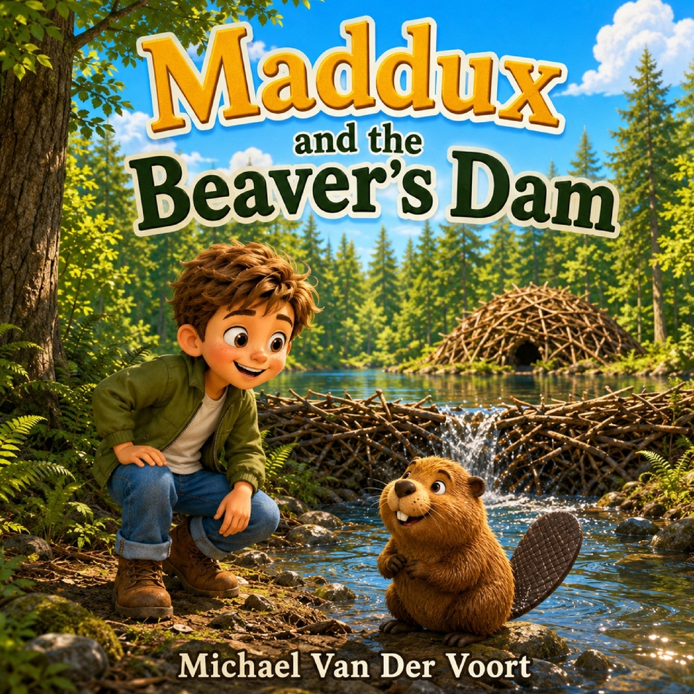 Maddux and the Beaver's Dam: Beaver Book for Kids - Forest Animal Adventure - Beaver Dam, Woodland Wildlife and Friendship Story - Children's Books Ag cover