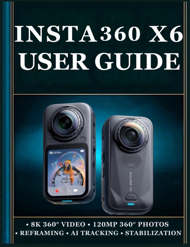 Insta360 X6 User Guide: A Practical Step by Step Handbook to Mastering 360° Photography, Video Recording, Camera Settings, Reframing, Creative Shootin cover